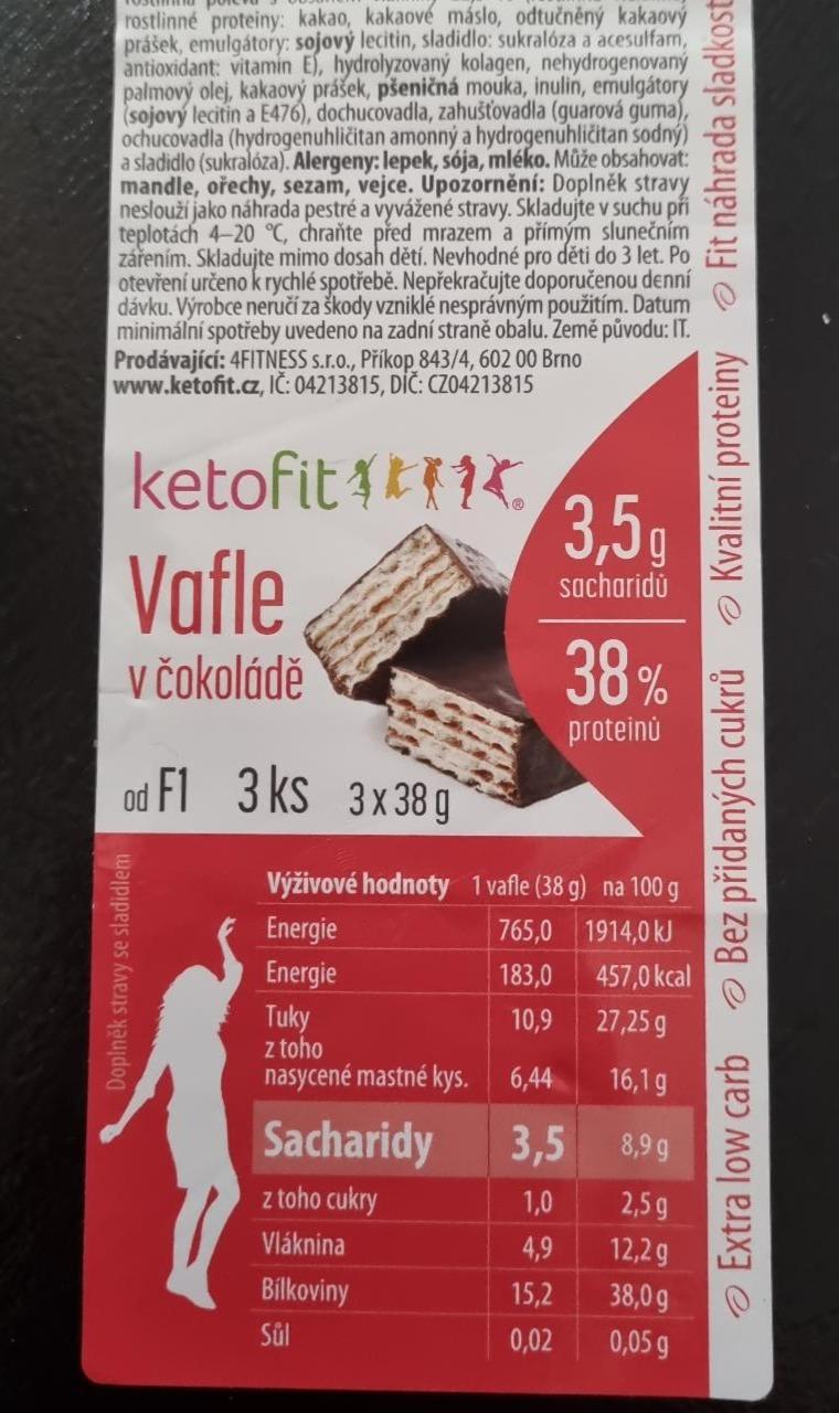 Fotografie - Vafle v čokoládě KetoFit