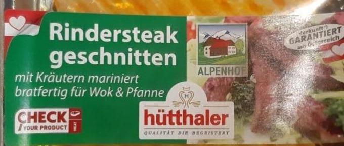 Fotografie - RinderSteak geschnitten Hütthaler