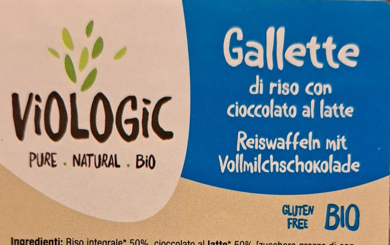 Fotografie - Gallette diriso con cioccolato al latte Viologic