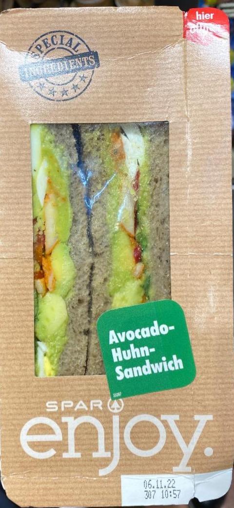 Fotografie - Avocado Huhn Sandwich Enjoy Spar