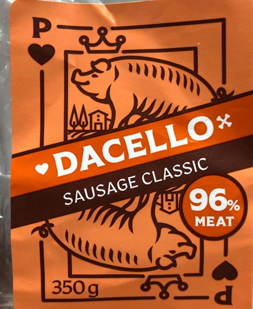 Fotografie - Sausage classic 96% meat Dacello