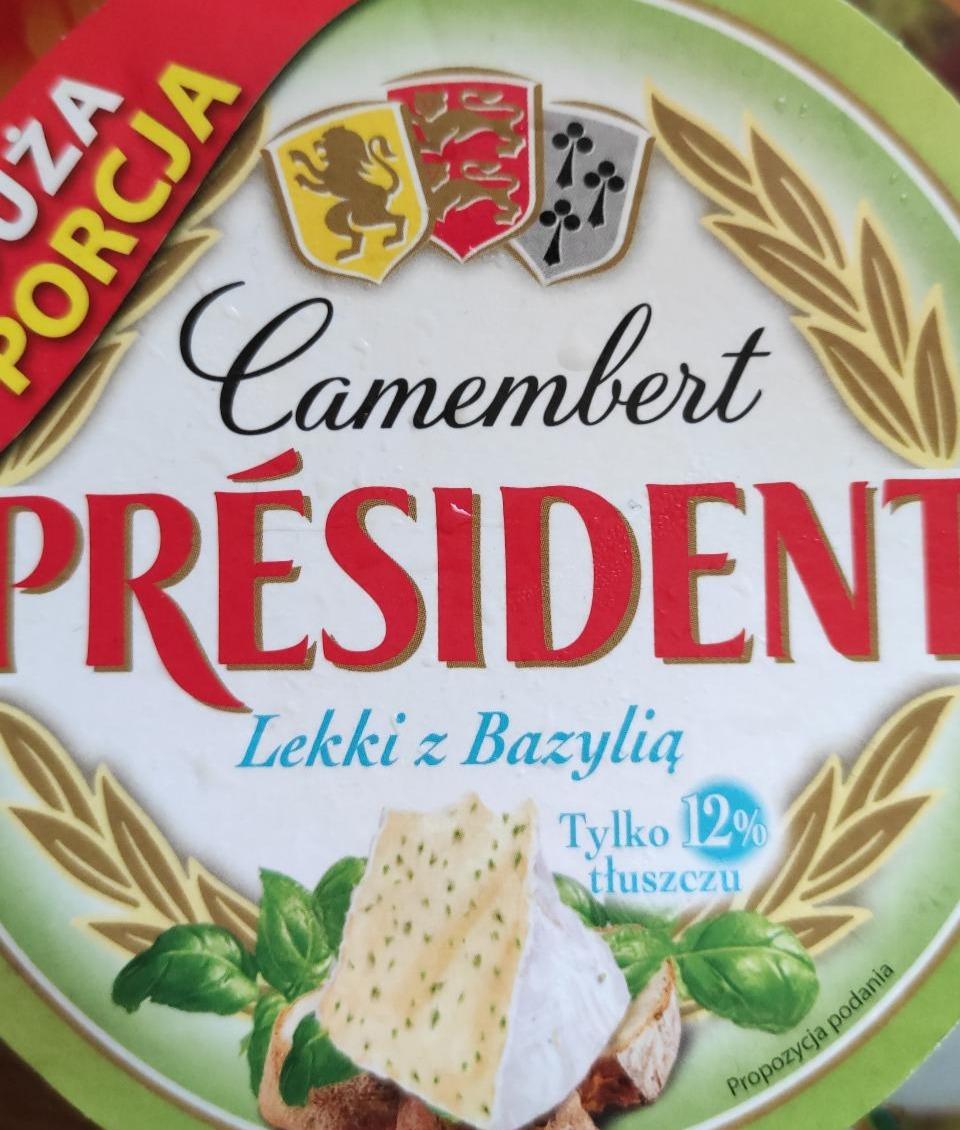 Fotografie - Camembert lekki z Bazylia (s bazalkou) Président