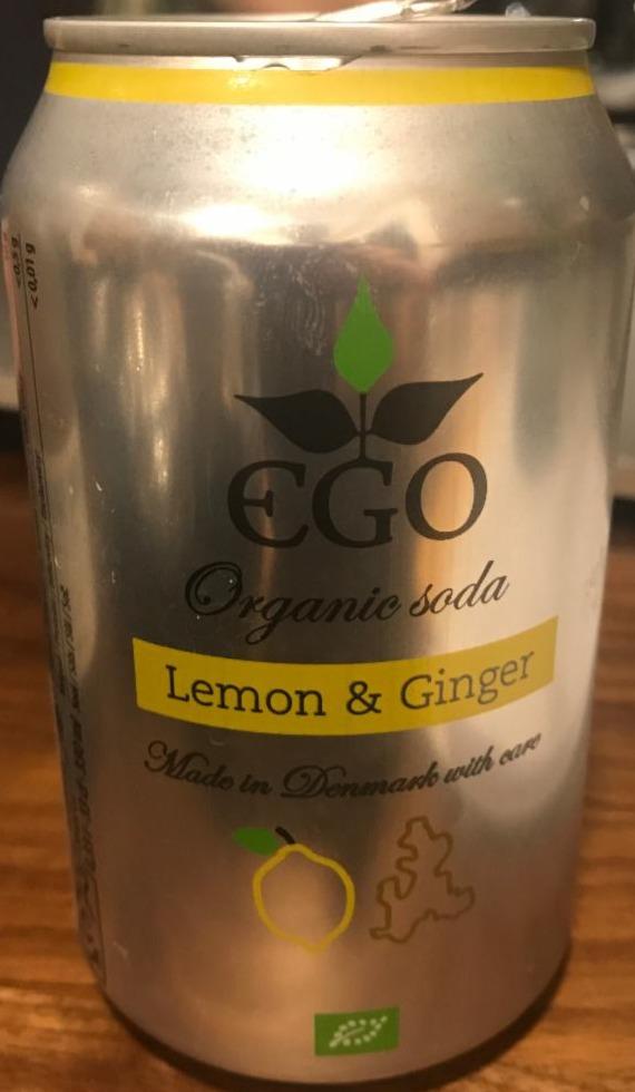 Fotografie - EGO Organic soda Lemon & Ginger