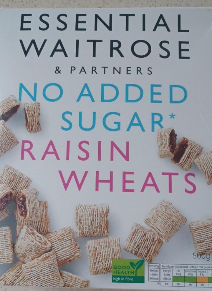 Fotografie - Essential No Added Sugar Raisin Wheats Waitrose & Partners