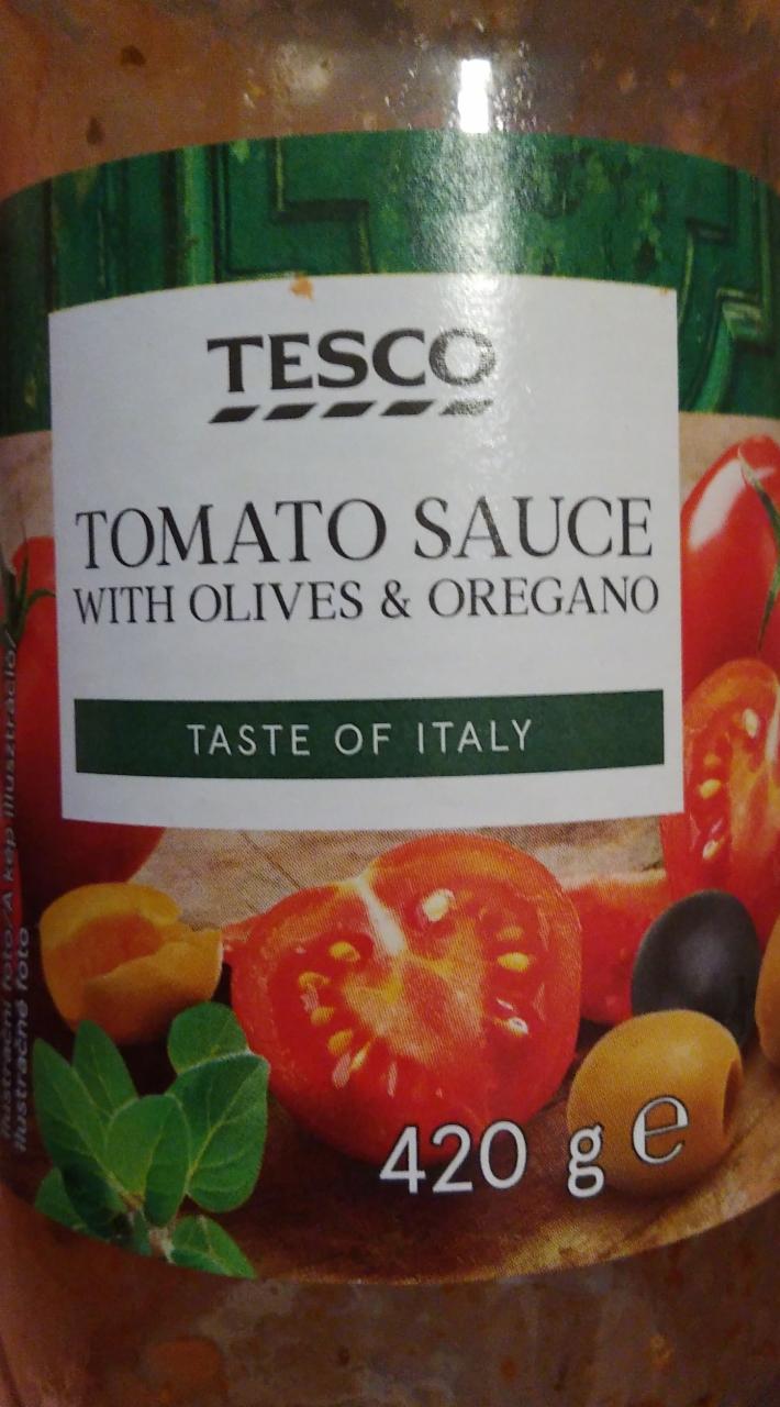 Fotografie - Tomato sauce with olives & oregano TESCO