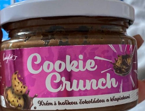 Fotografie - cookie crunch Krém s hořkou čokoládou a křupinkami