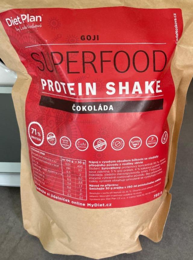 Fotografie - Goji Superfood Protein Shake čokoláda Diet Plan
