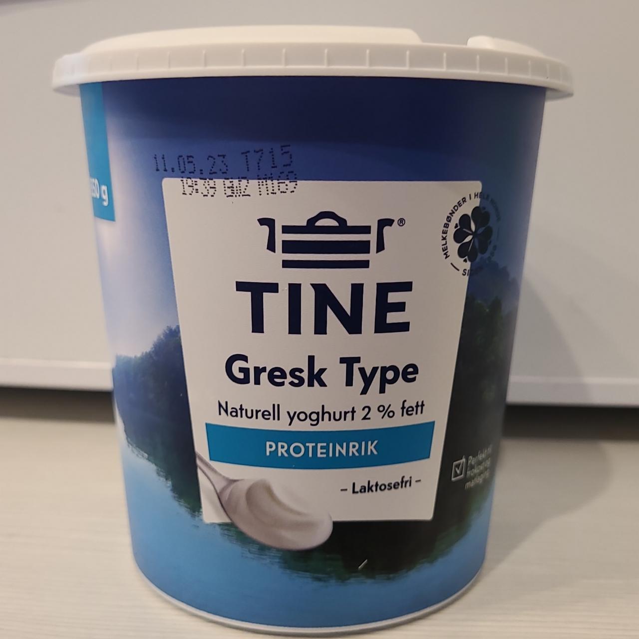 Fotografie - Bíly jogurt Gresk type 2% tuk Tine