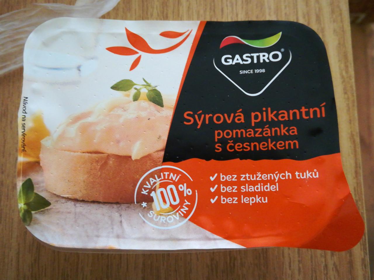 Fotografie - Sýrová pikantní pomazánka s česnekem Gastro
