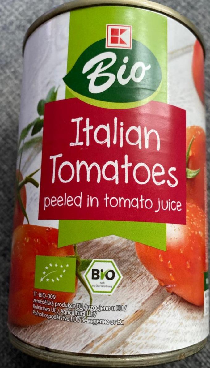 Fotografie - Italian Tomatoes peeled in tomato juice K-Bio