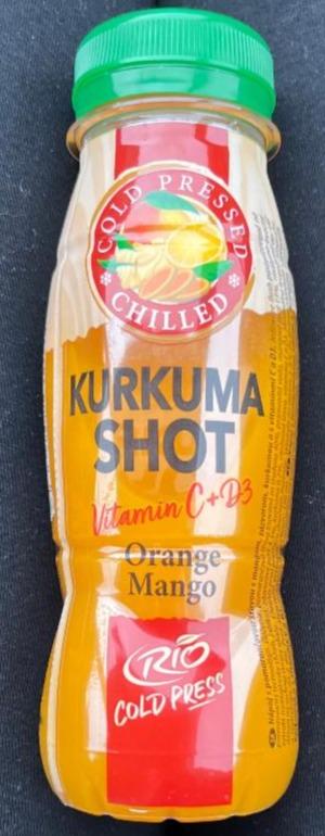 Fotografie - Cold Press Kurkuma shot Orange Mango Rio