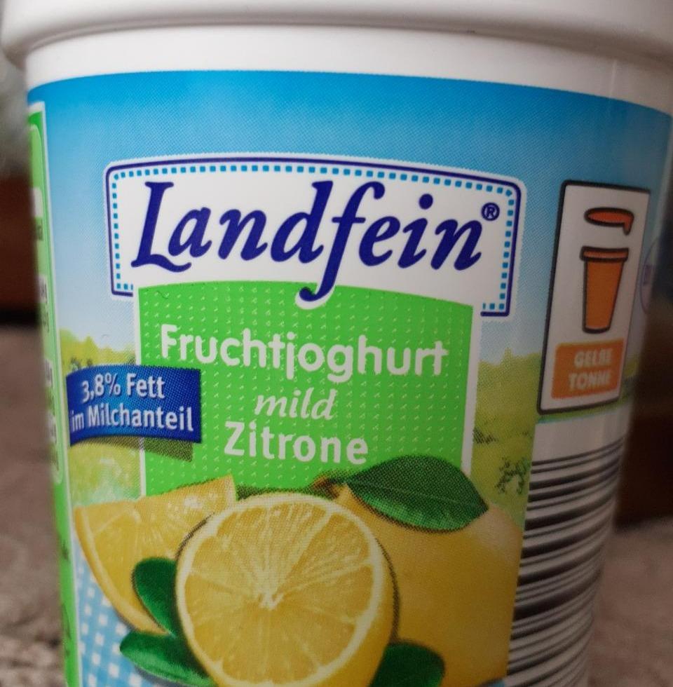 Fotografie - jogurt citron Landfein