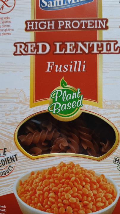 Fotografie - High protein red lentil fusilli SamMills
