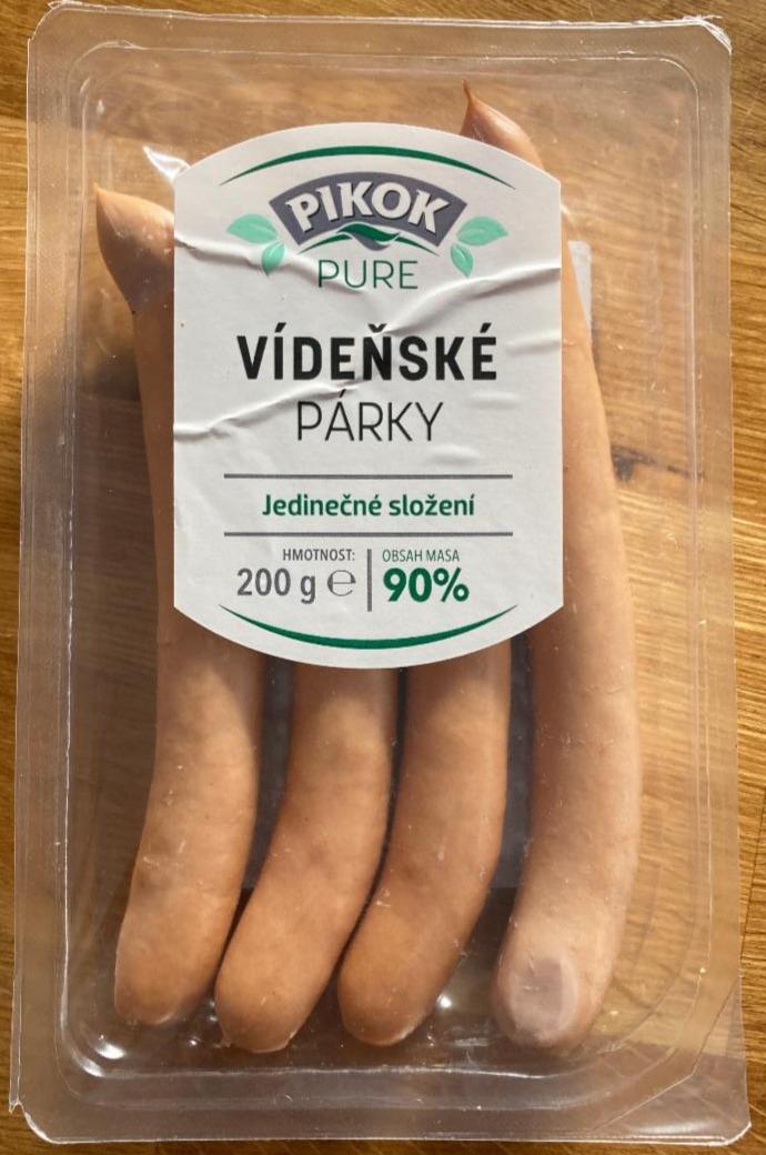 Fotografie - Vídeňské párky 90% masa Pikok Pure