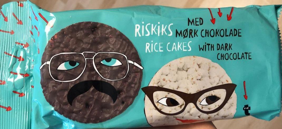 Fotografie - Riskiks Med Mørk Chokolade Rice Cakes With Dark Chocolate