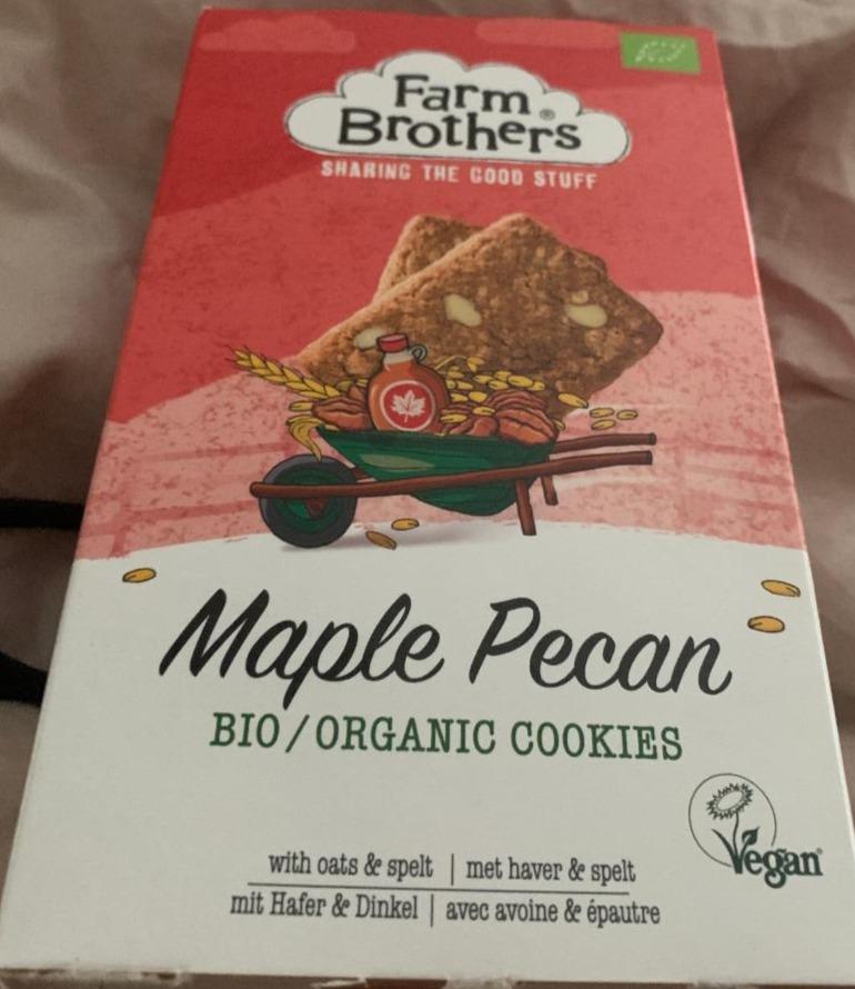 Fotografie - Vegan Bio Maple Pecan Cookies Farm Brothers