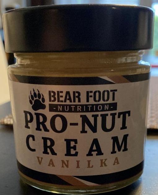 Fotografie - Pro-Nut Cream Vanilka Bear Foot Nutrition