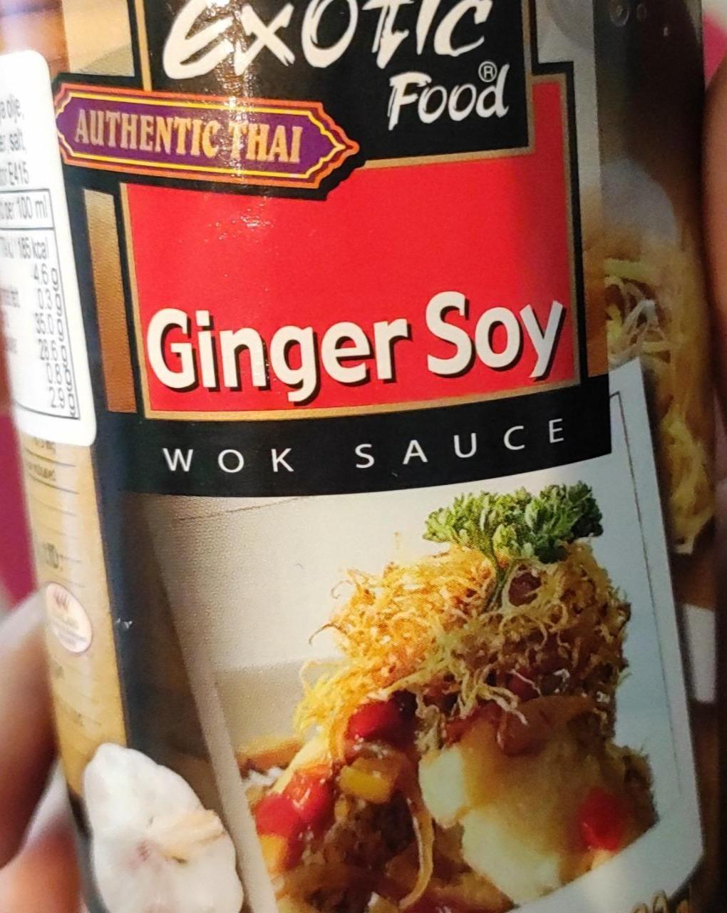Fotografie - Ginger Soy Wok Sauce Exotic Food