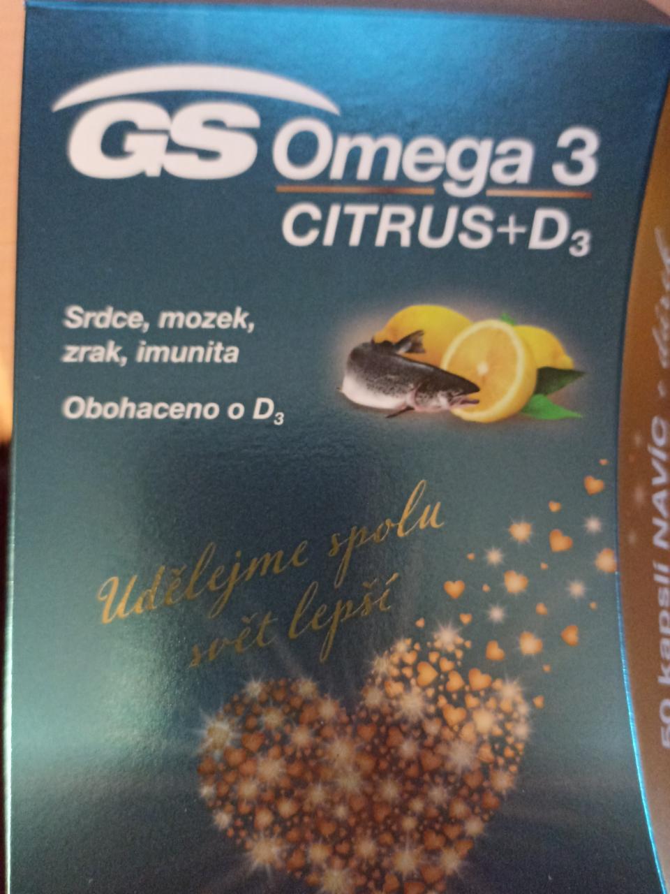Fotografie - Omega 3 Citrus + D3 GS