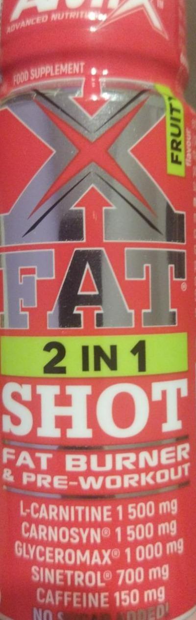 Fotografie - X FAT 2 in 1 SHOT ( fat burner & pre-workout)