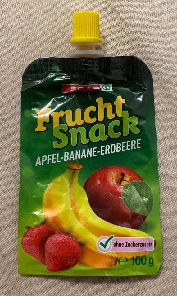 Fotografie - Frucht Snack Apfel-Banane-Erdbeere Spar