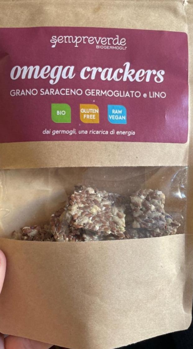 Fotografie - Bio Omega crackers grano saraceno germogliato e lino Sempreverde Biogermogli