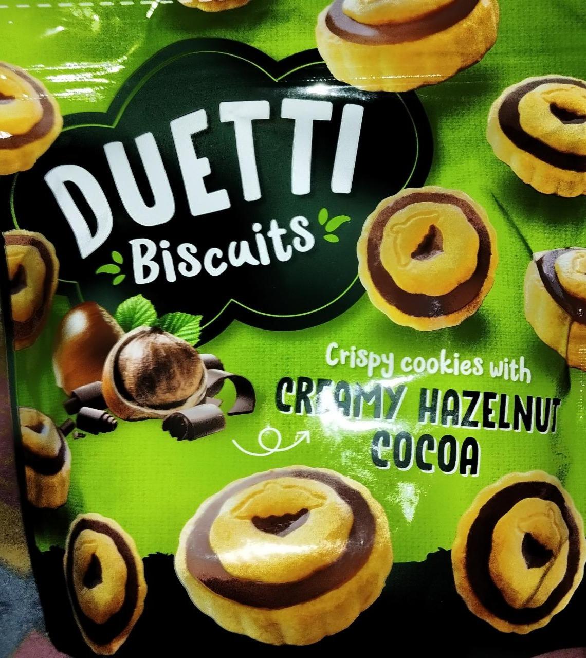Fotografie - Biscuits Crispy cookies with Creamy Hazelnut Cocoa Duetti