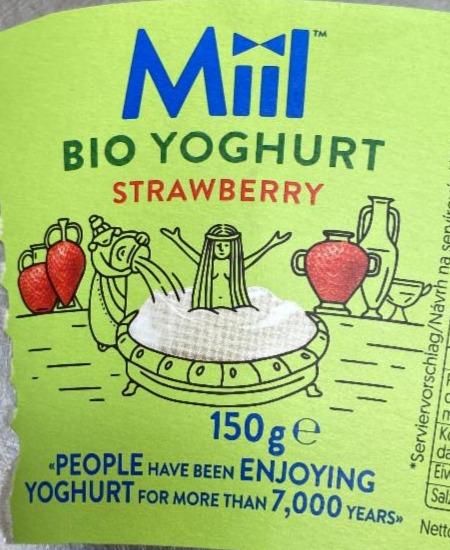 Fotografie - Bio yoghurt strawberry Miil