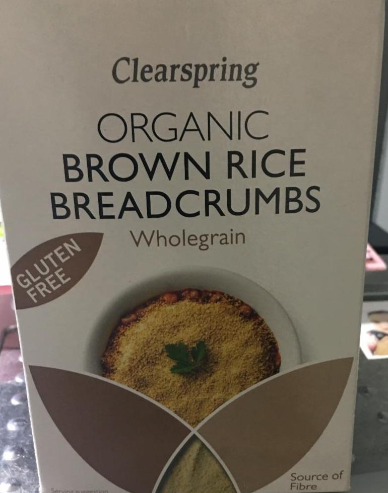 Fotografie - Organic Gluten Free Wholegrain Brown Rice Breadcrumbs Clearspring