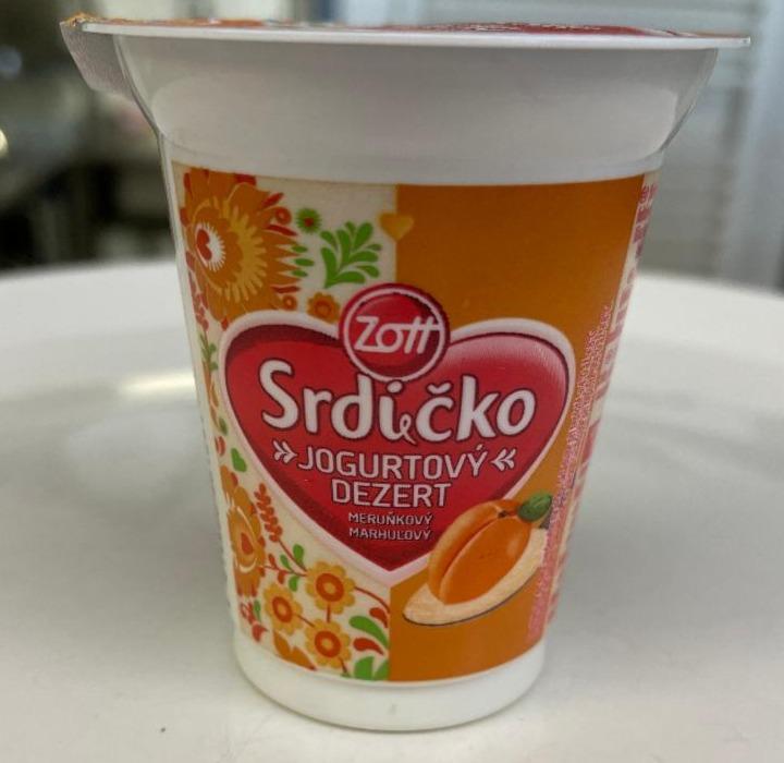 Fotografie - Srdíčko jogurtový dezert meruňkový Zott