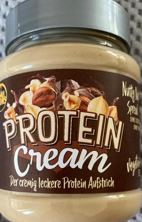 Fotografie - protein cream bílá čokoláda a oříšky AllStars