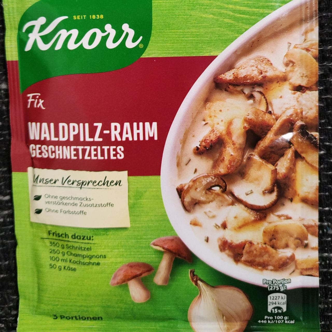 Fotografie - Fix Waldpilz-Rahm Geschnetzeltes Knorr