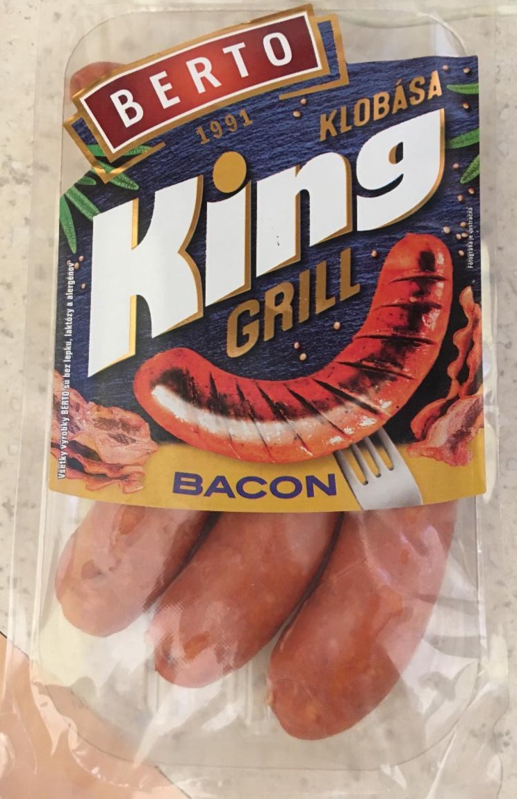 Fotografie - king gril bacon klobása