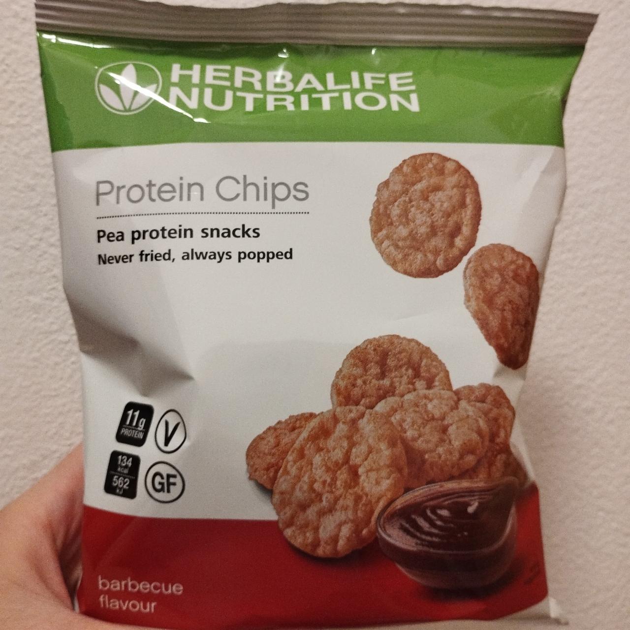 Fotografie - Protein Chips Pea protein snacks Barbecue flavour Herbalife Nutrition