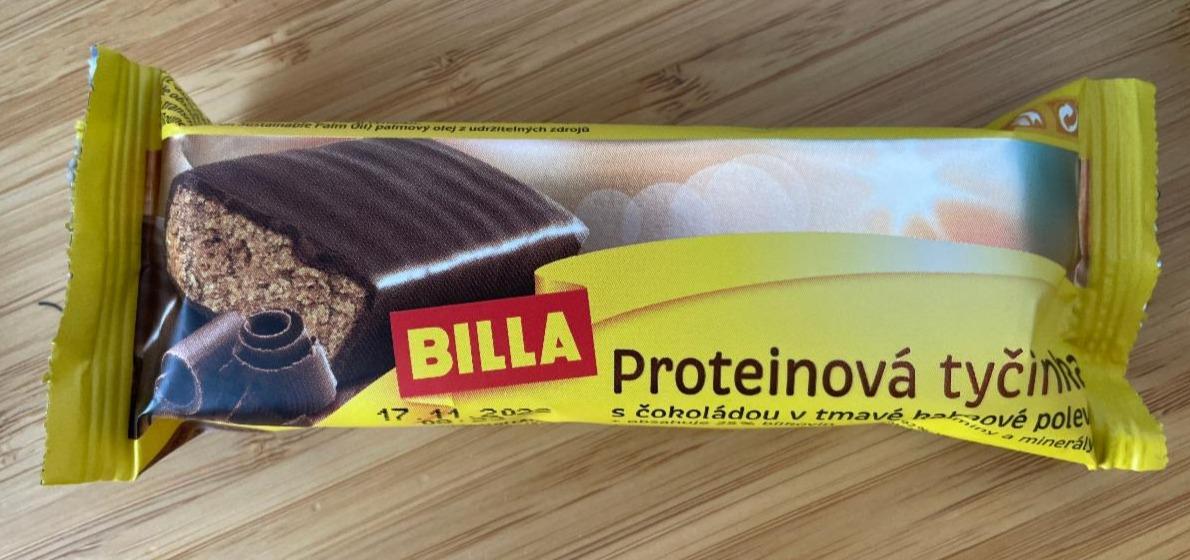 Fotografie - proteinova tyčinka s čokoládou Billa