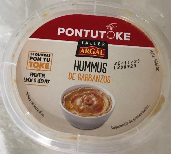 Fotografie - Hummus de Garbanzos Pontutoke Argal
