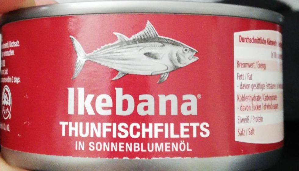 Fotografie - Thunfischfilets in Sonnenblumenöl Ikebana