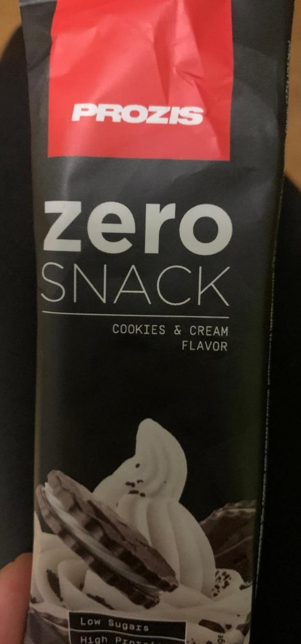 Fotografie - Zero Snack Cookies & Cream flavor Prozis