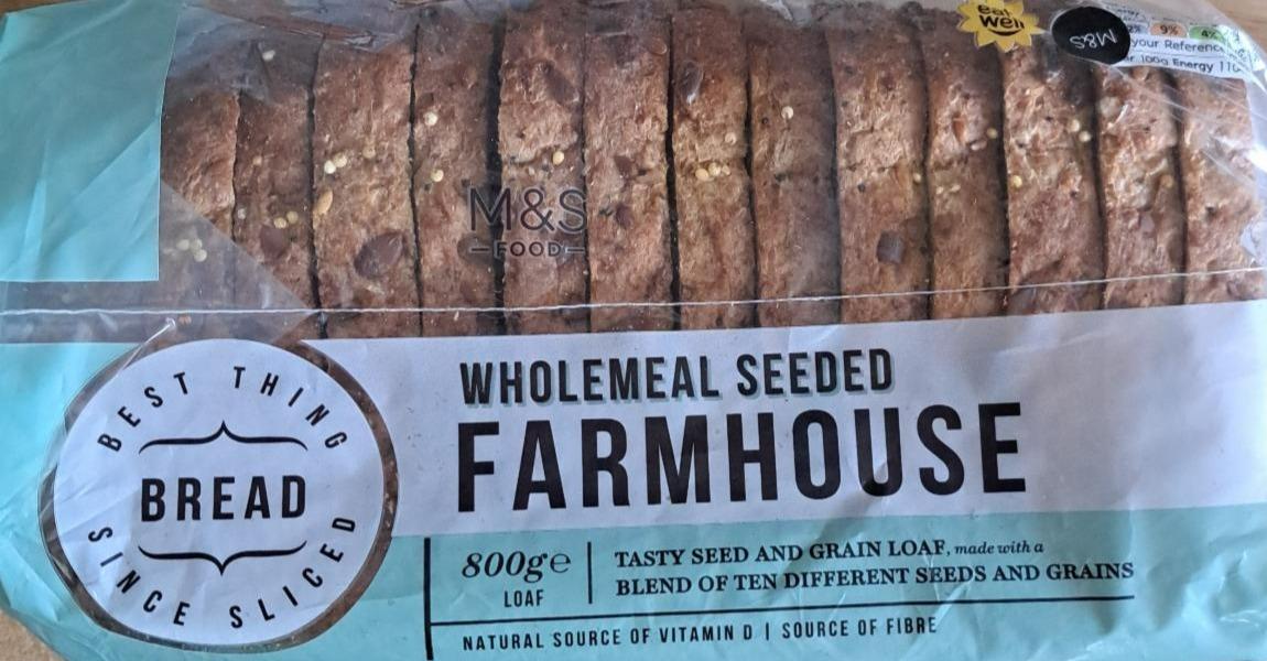 Fotografie - Wholemeal Seeded Farmhouse sliced bread M&S