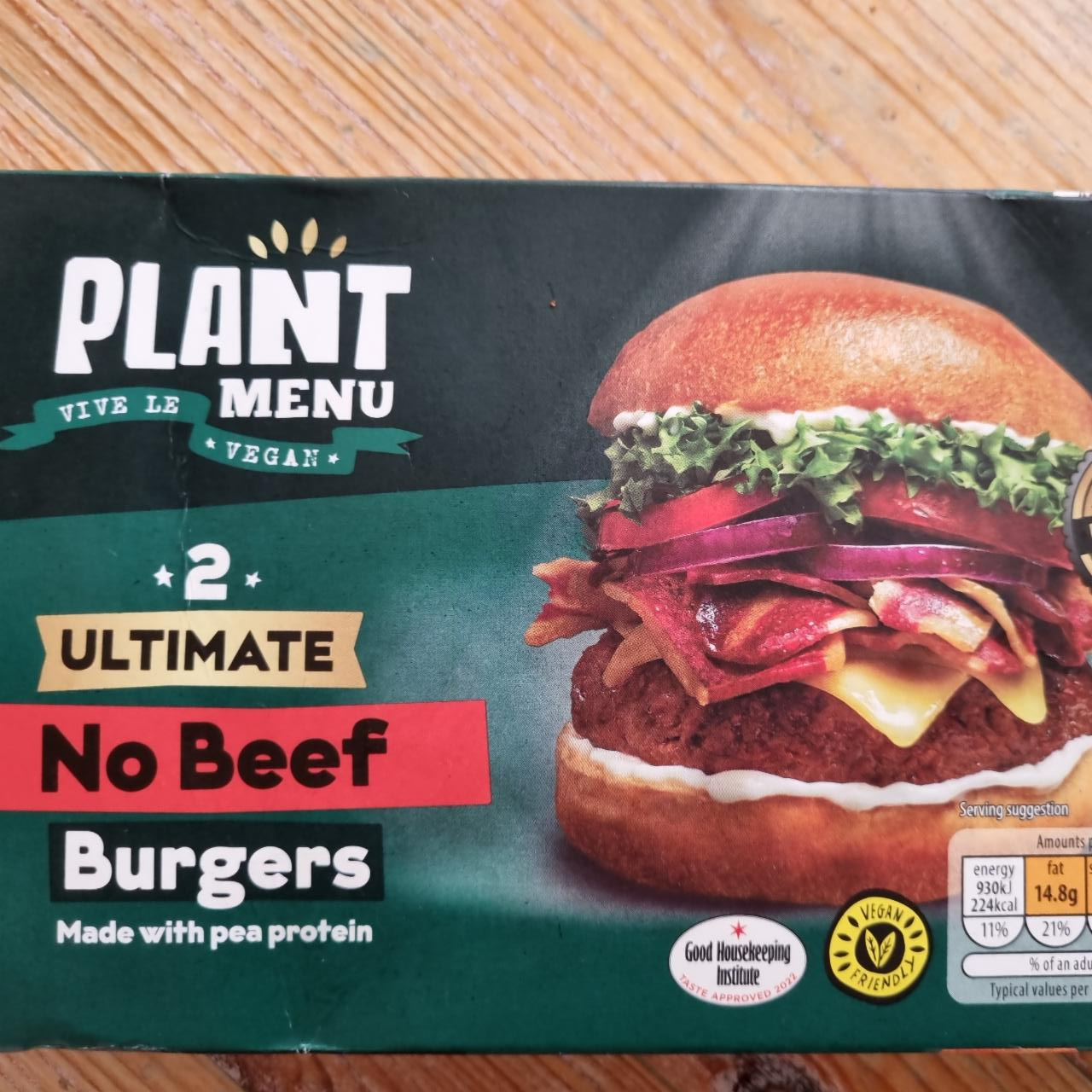 Fotografie - Ultimate No Beef Burgers Plant Menu