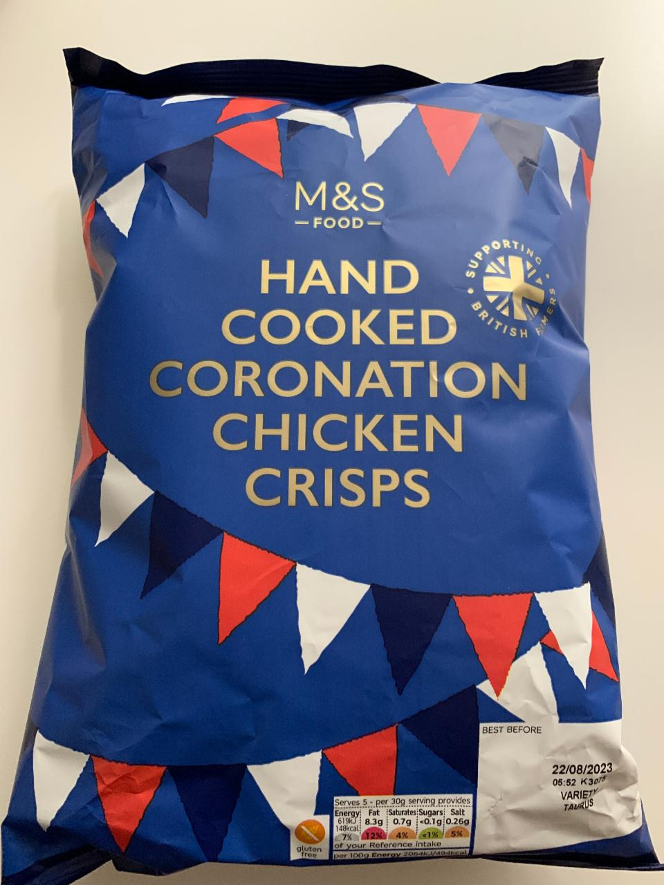 Fotografie - Hand Cooked Coronation Chicken Crisps M&S Food