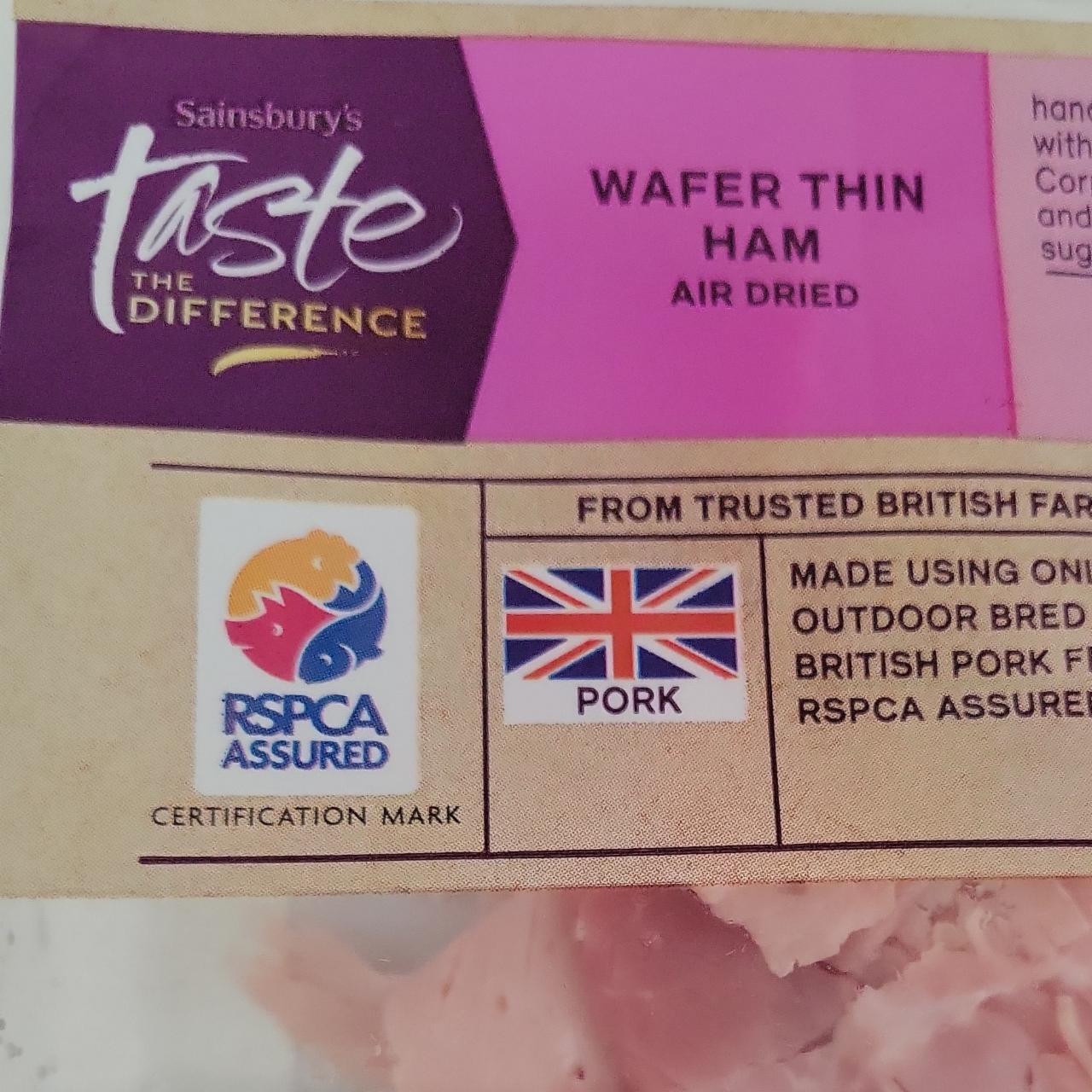 Fotografie - Wafer thin ham air dried Sainsbury's
