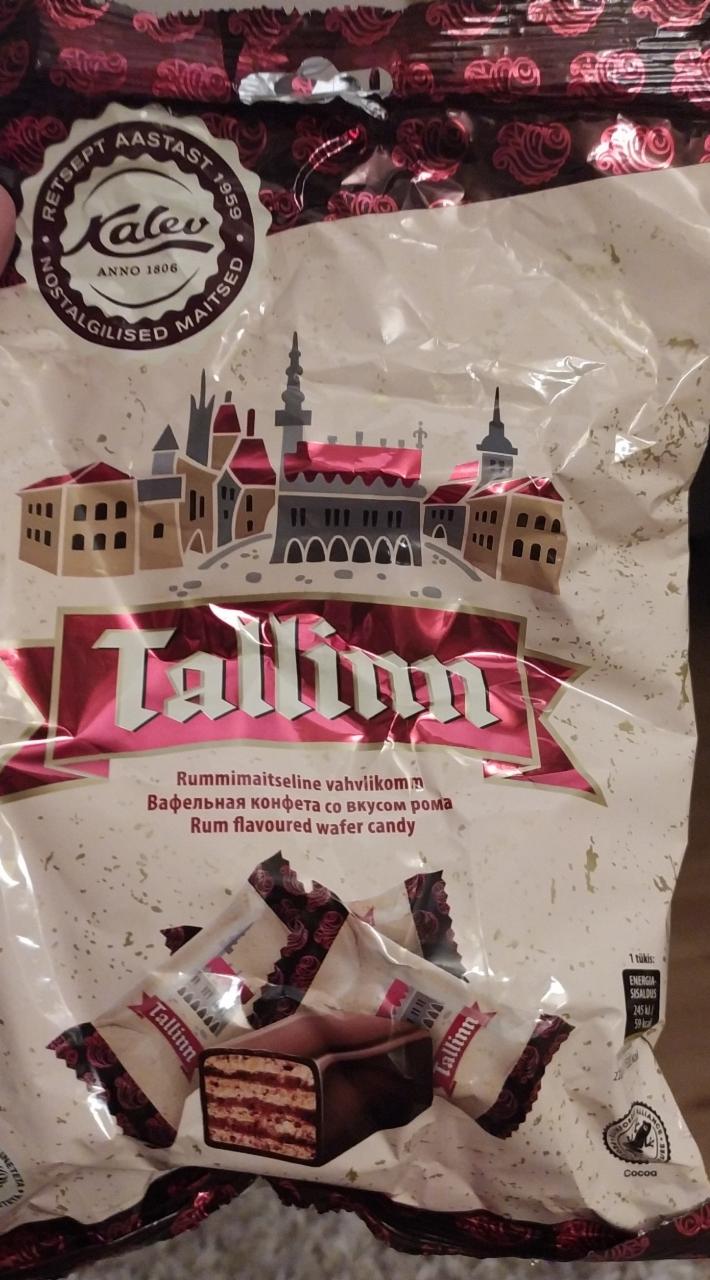 Fotografie - Tallinn Rum flavoured wafer candy Kalev
