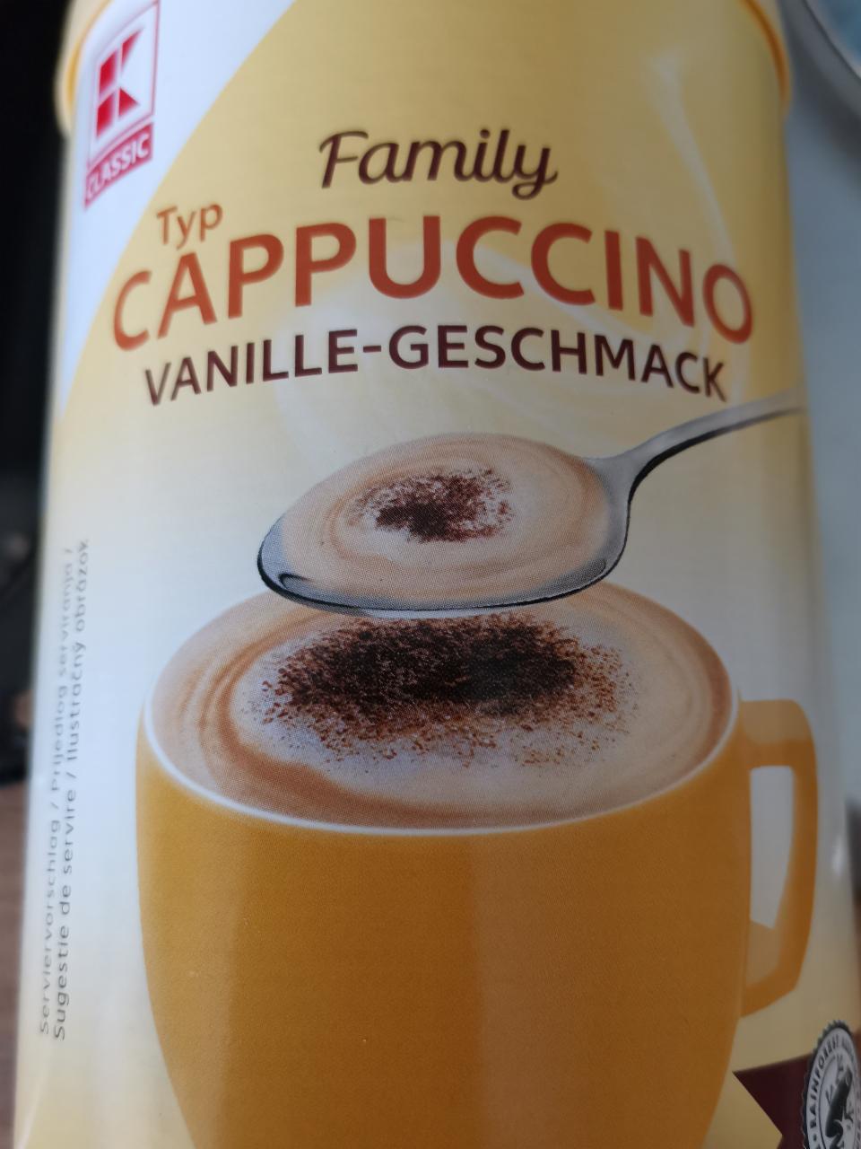 Fotografie - Cappucino vanille-geschmack K-Classic