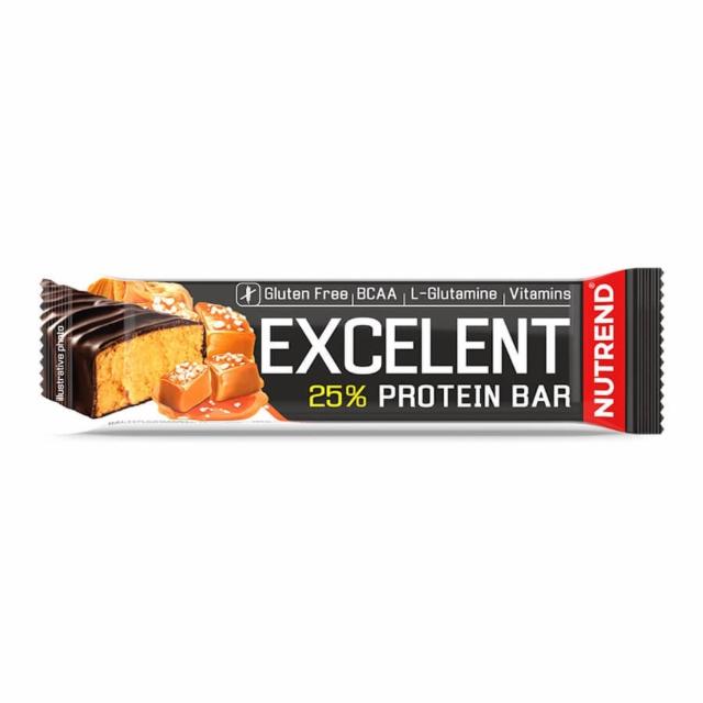 Fotografie - Excelent 25% protein bar salted caramel (slaný karamel) Nutrend