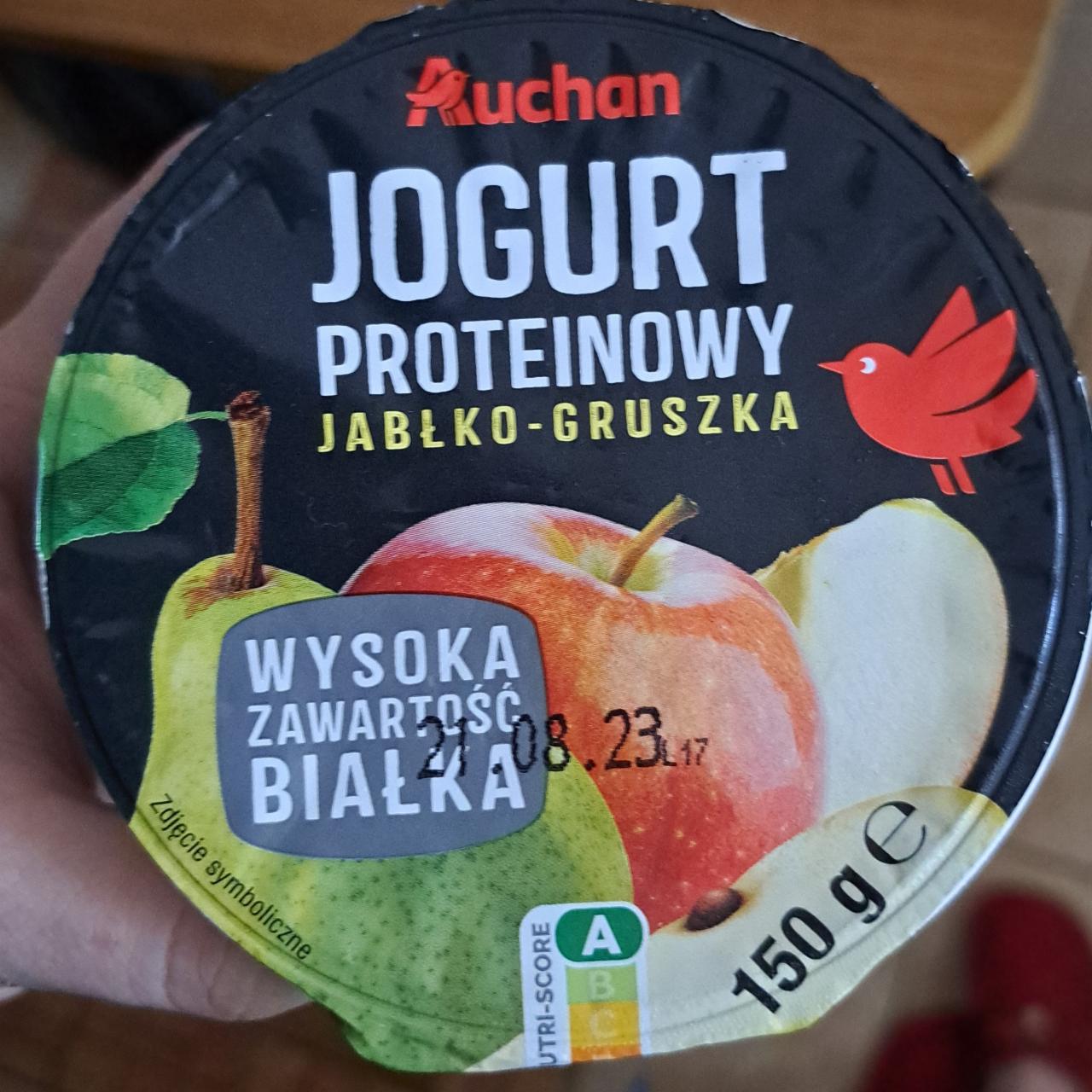 Fotografie - Jogurt proteinowy jabłko - gruszka Auchan