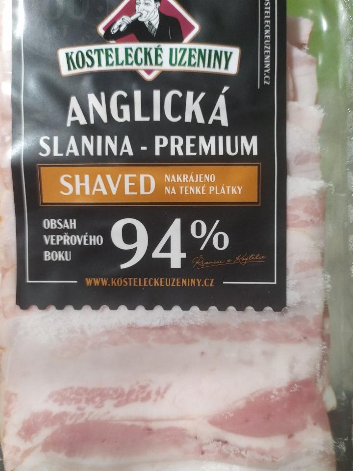Fotografie - Anglická slanina - Premium Shaved 94% Kostelecké uzeniny
