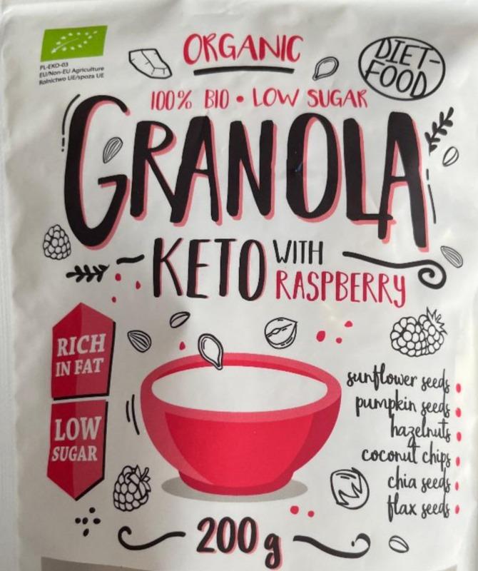 Fotografie - Granola keto with raspberry Diet Food