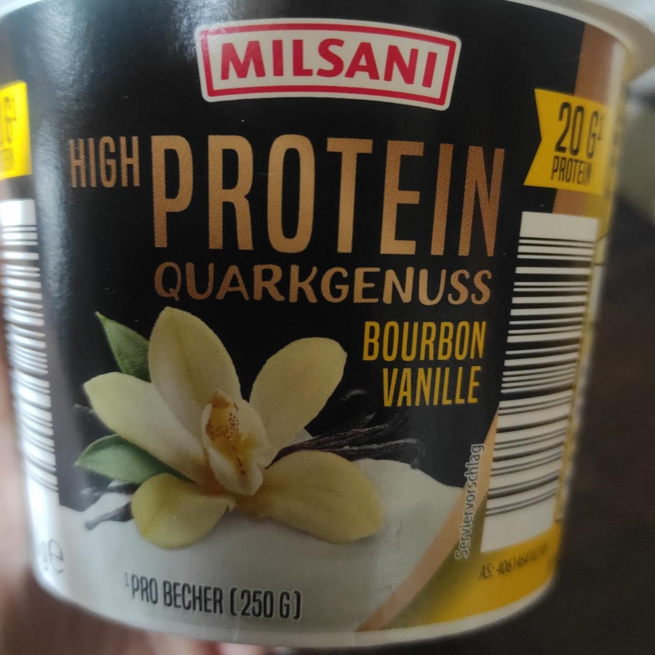 Fotografie - High Protein Quarkgenuss Bourbon Vanille Milsani