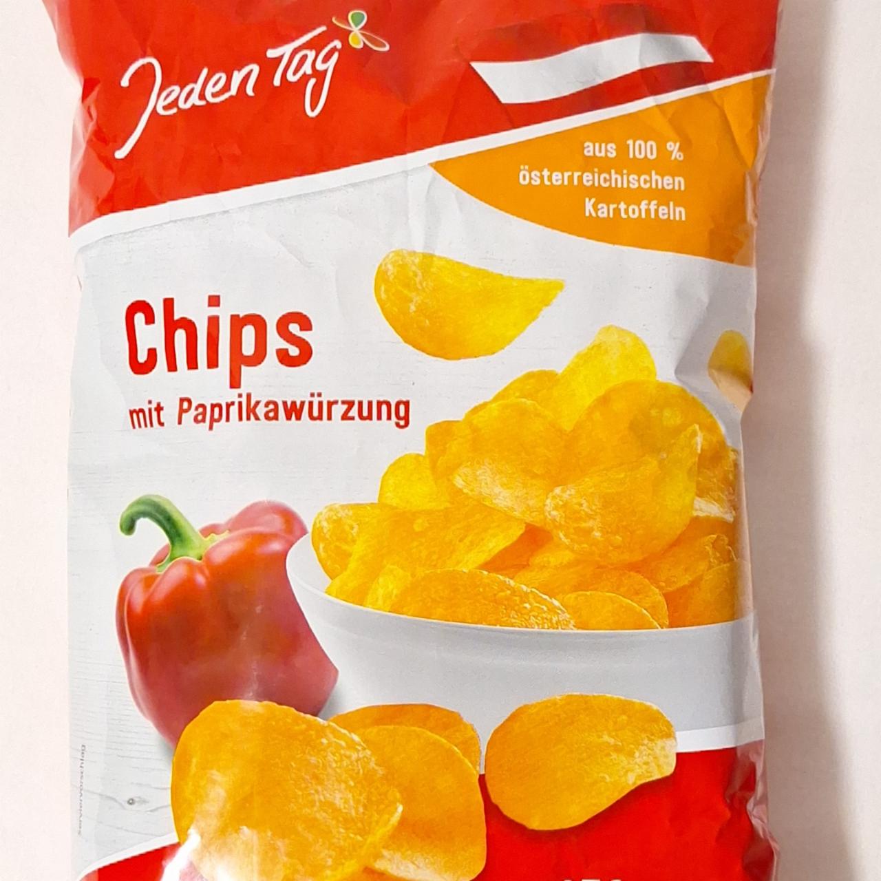 Fotografie - Chips mit Paprikawürzung Jeden Tag